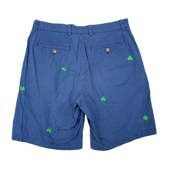 Vineyard Vines Breaker Shorts Mens Size 32 Blue Irish Clover St Pattys Preppy - Picture 2 of 9